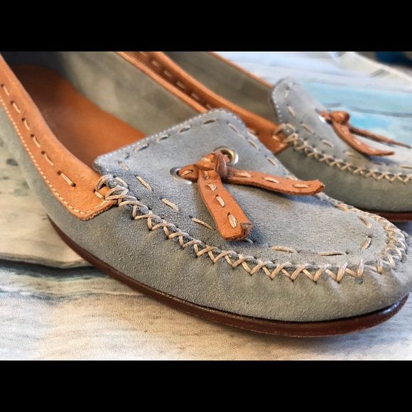 cole haan blue suede